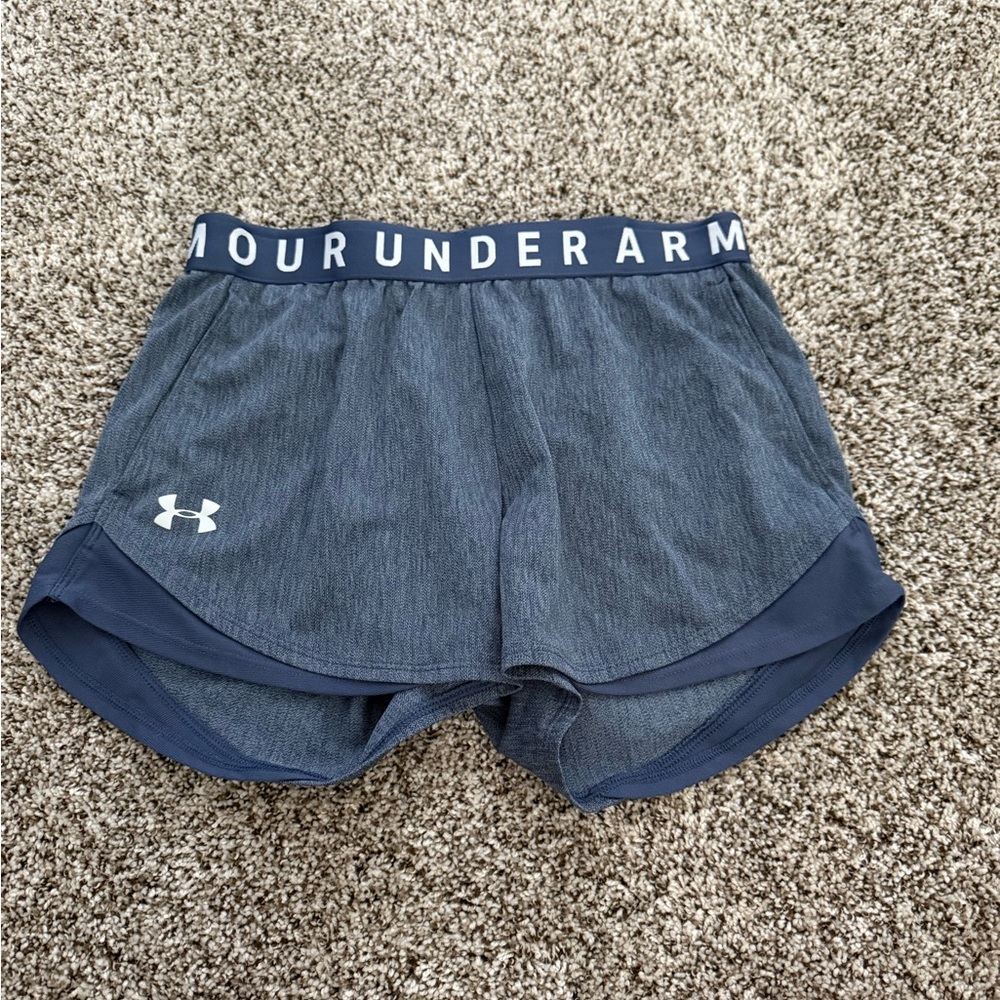Under Armour Blue Athletic Shorts Performance Fit